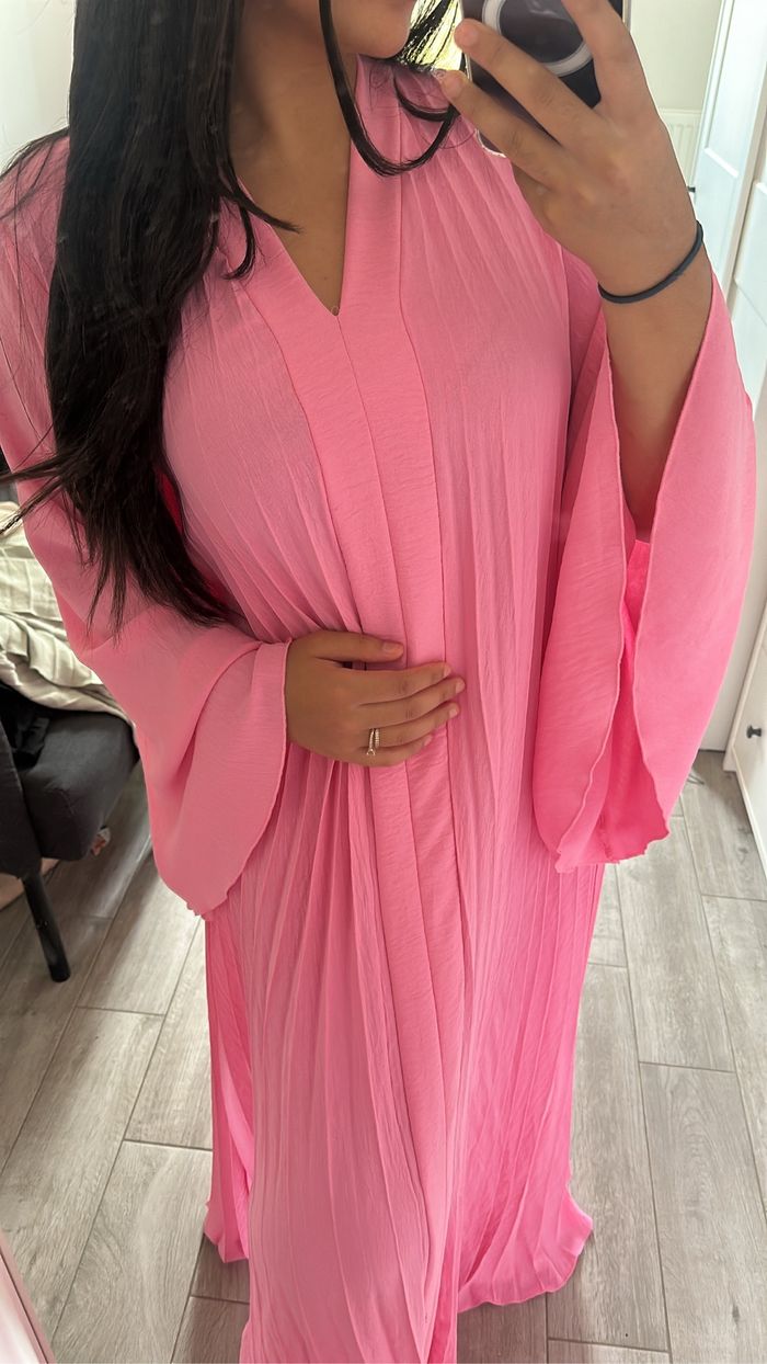 Robe plissée style Dubaï Rose - photo numéro 2