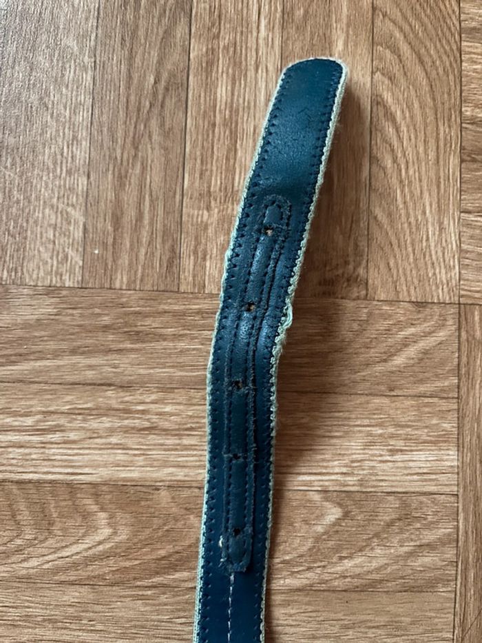Ceinture bleu en cuir Alain Manoukian - photo numéro 5
