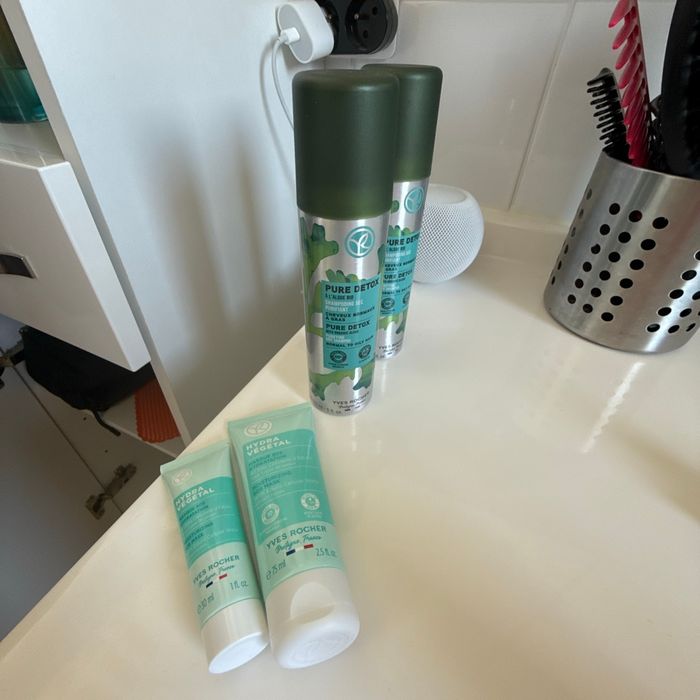 Lot Yves Rocher deux masques visage, SOS hydratation