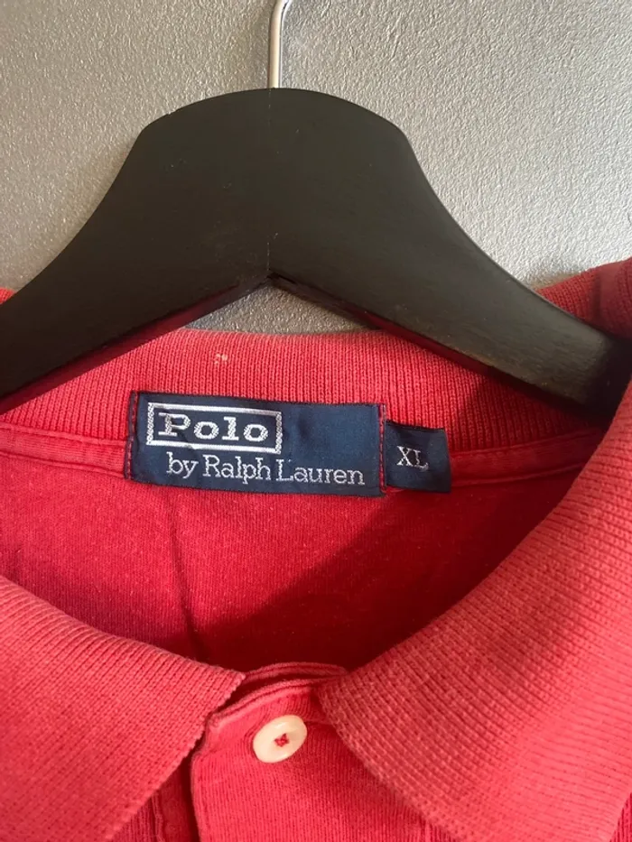 Polo Ralph Lauren Manche Longue Rouge XL - photo numéro 2