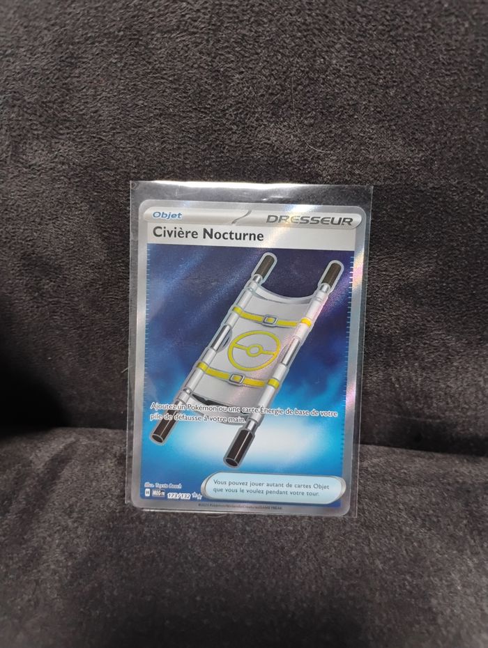 Carte Pokémon Mega Évolution Civière Nocturne 173/132
En très bon état
✨ N'hésitez pas à jeter un petit coup d'œil à mon profil avant achatPokémon Mega Évolution Civière Nocturne 173/132 - photo numéro 3