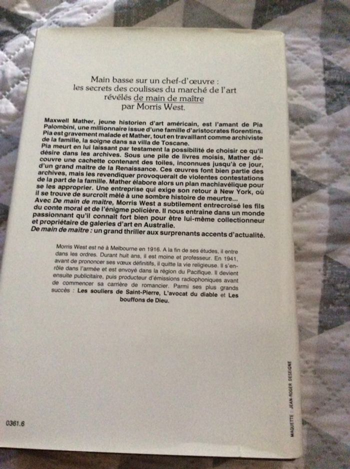 #De main de maître par Morris West - photo numéro 4