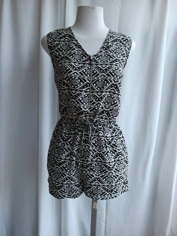 Combi shorts blanc et noir