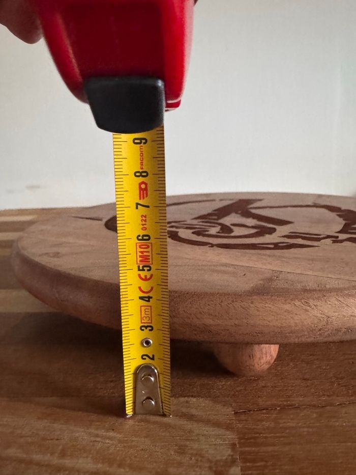 Plateau décoratif acacia sur pieds Kaamelott - photo numéro 4