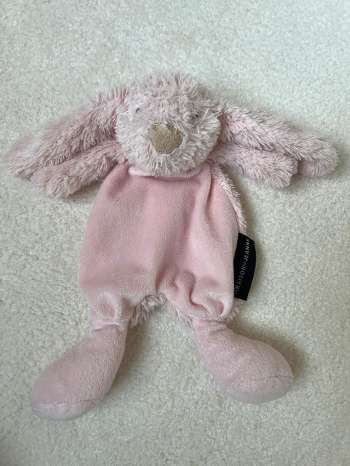 Doudou plat rose La Maison de Jeanne