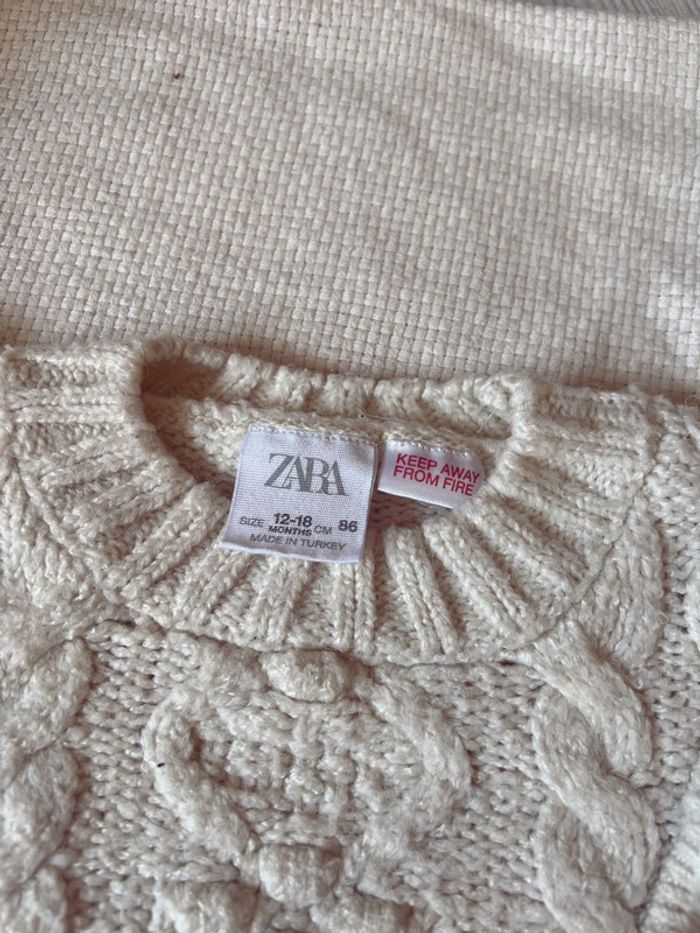 Ensemble pull maille Zara et legging 18 mois 86 - photo numéro 4