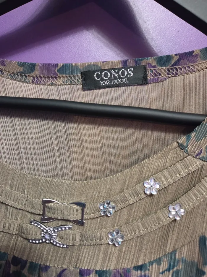 Blouse manches courtes extensible T46 Conos - photo numéro 3