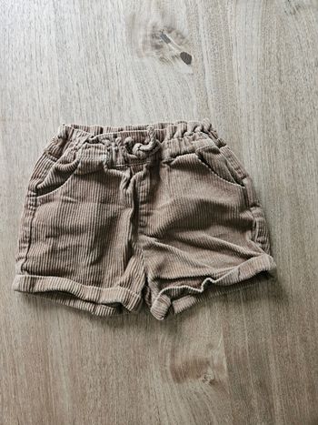 Short hiver velours côtelé fille