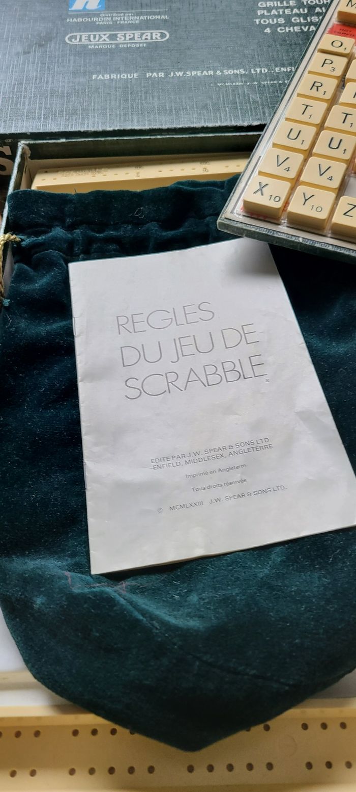 Jeu complet scrabble deluxe - photo numéro 4