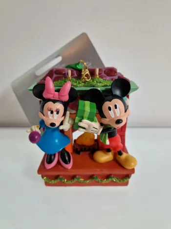 D221- Décoration suspendue Mickey Mouse et Minnie cheminée Disney Store