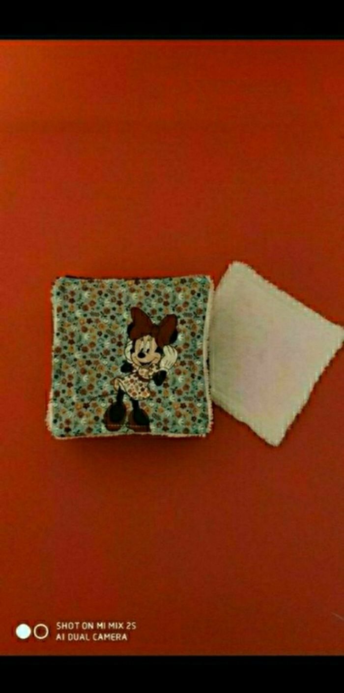 12 lingettes lavables, neuf....