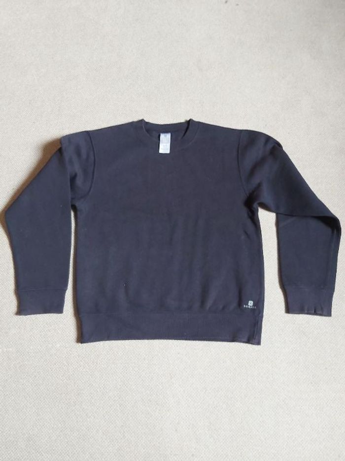 Sweat de sport mixte - Bleu marine  - 12 ans - Domyos