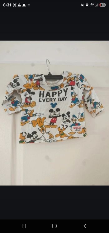 Tee shirt Mickey manche longue 