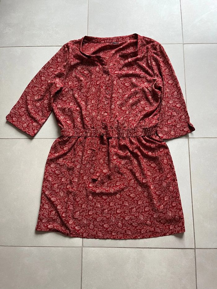 Robe tunique in extenso 44 rouge bordeaux