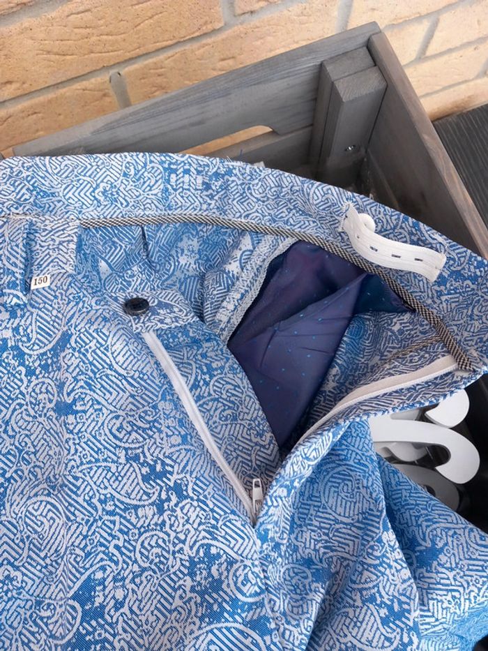 Costume enfant mariage bleu clair taille 150 cm - photo numéro 7