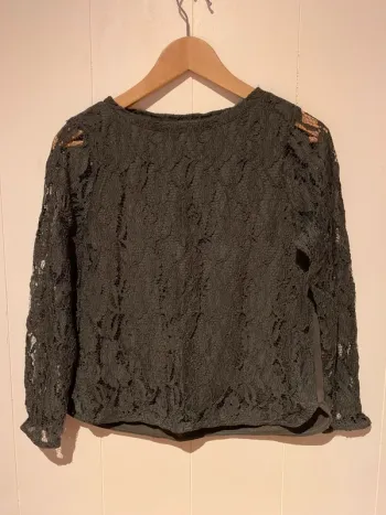 Sweat kaki dentelle