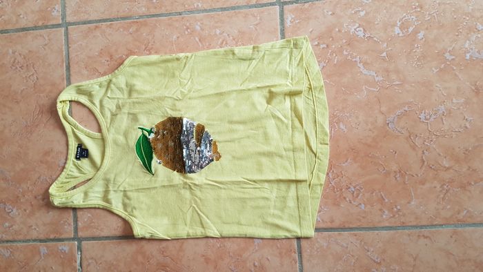 Débardeur fille 5 ans (110-113 cm) jaune Kiabi - photo numéro 1