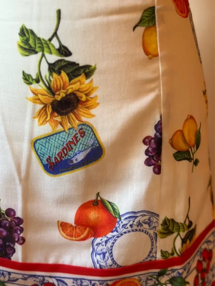 Robe d’été courte à imprimé agrumes – Dos ouvert – Taille XS - photo numéro 6