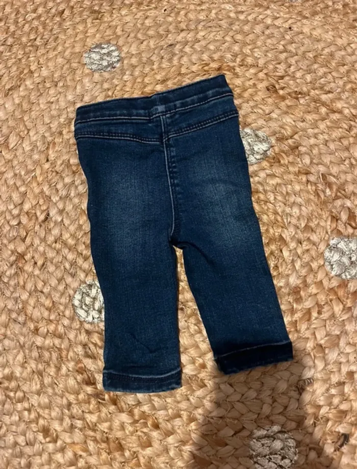 Pantalon jean 6 mois bébé fille Orchestra - photo numéro 4