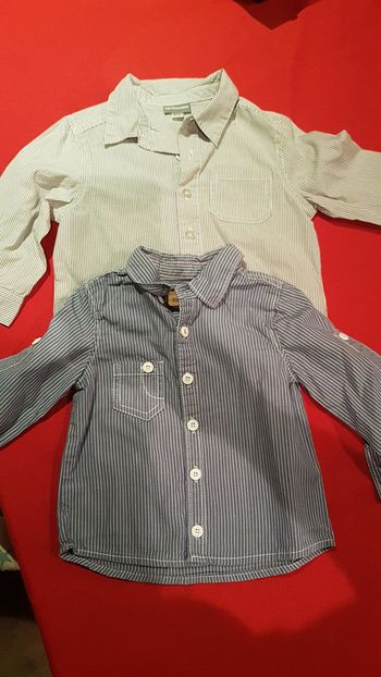 Lot de 2 chemises