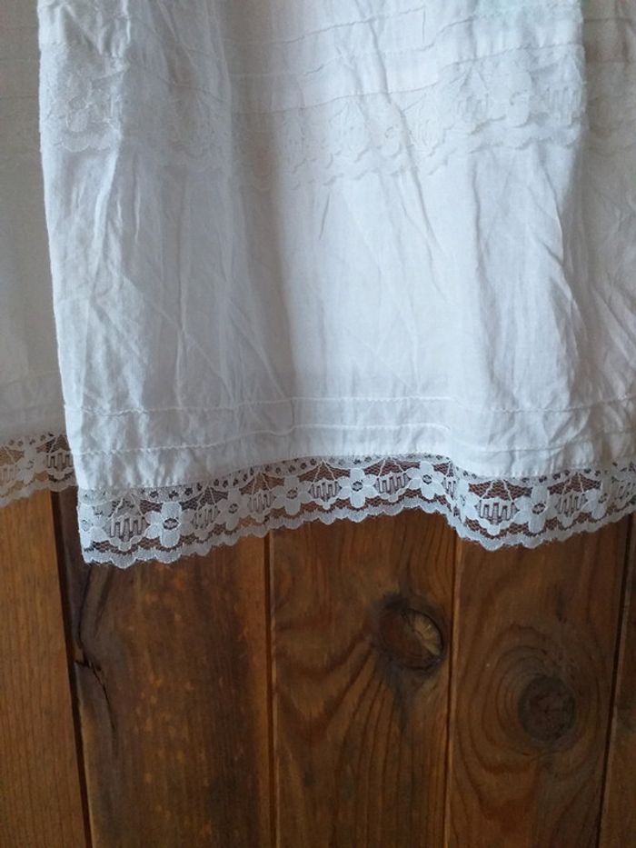 Jolie robe blanche longue doublé - photo numéro 5