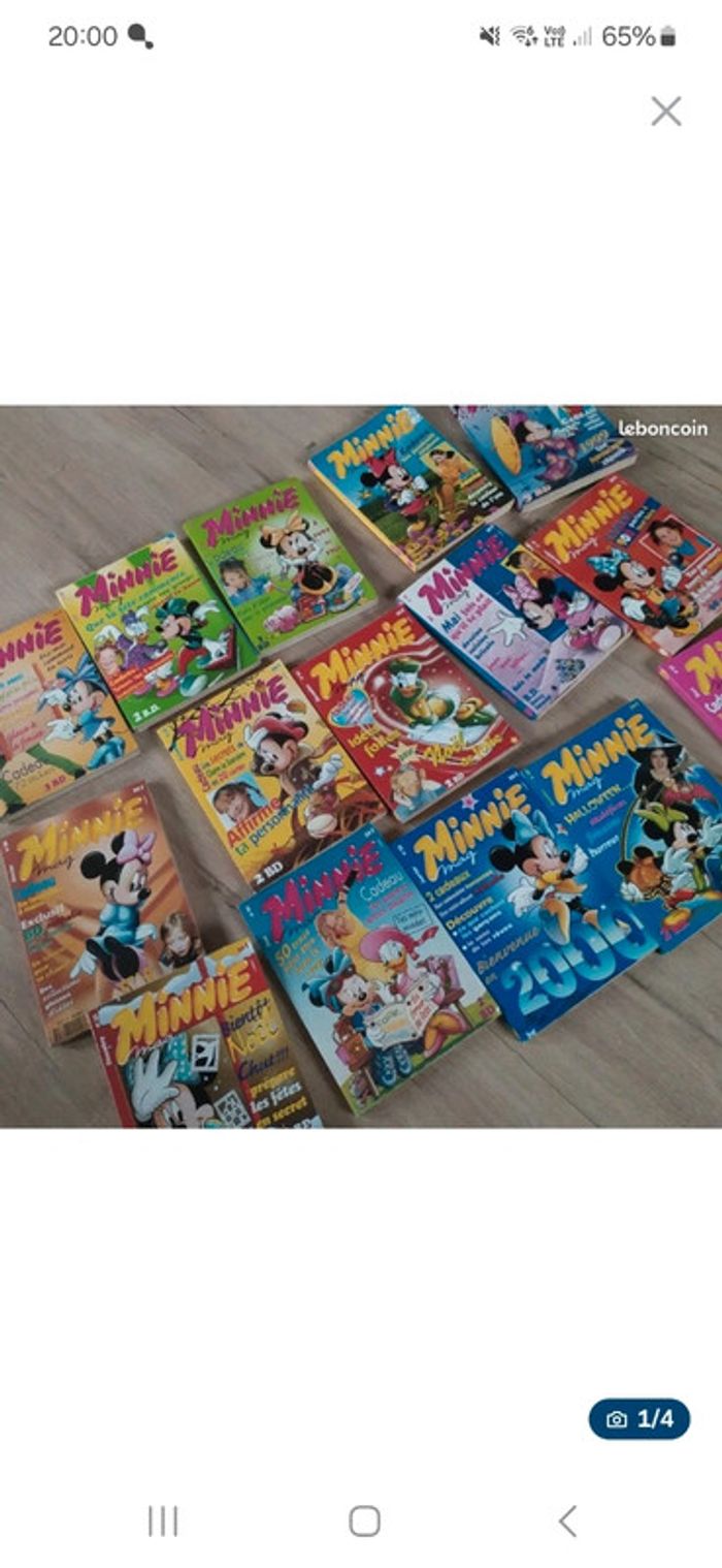 Lot de 15 magazines Minnie mag années 90 2000