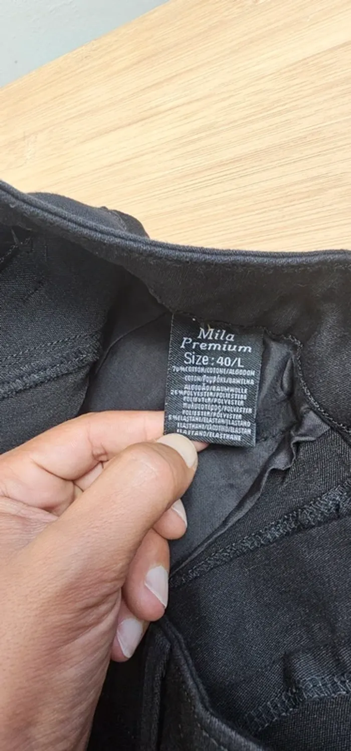 Jeans strass Mila premium noir T:40/L - photo numéro 6