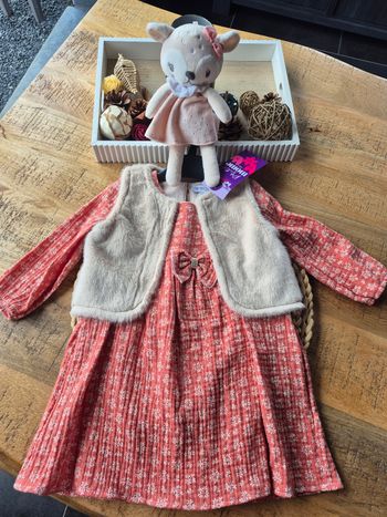 Ensemble Bébé Fille robe et gilet 24 Mois