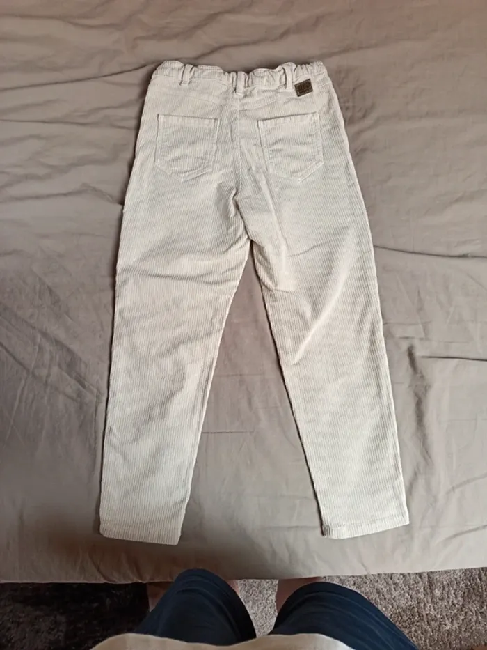 Pantalon velours fille IKKS taille 8 ans - photo numéro 2