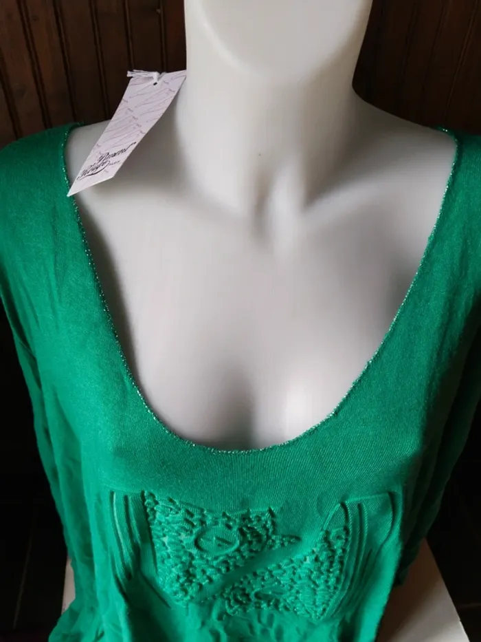 Magnifique pull femme doux marque Piment rouge taille 56/58 - photo numéro 5