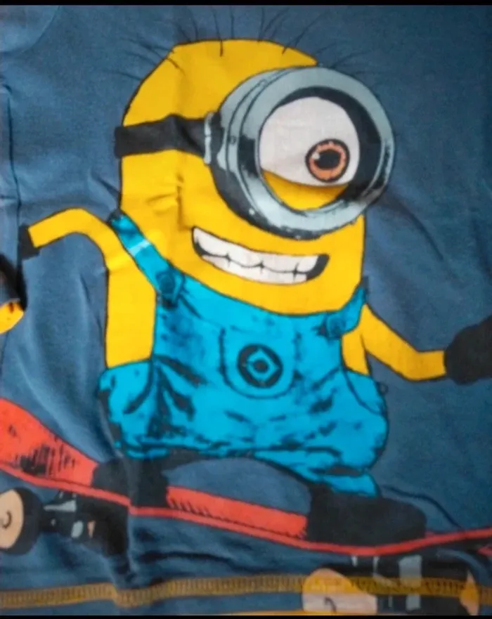 T-shirt  minion skateboard oarad  taille 6 ans - photo numéro 2