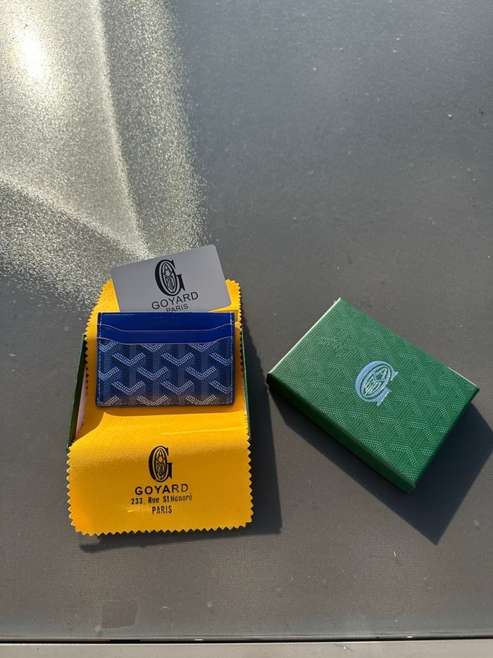 Porte carte Goyard bleu - photo numéro 2