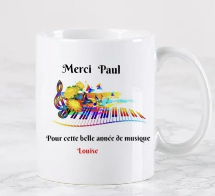 Mug remerciements musique