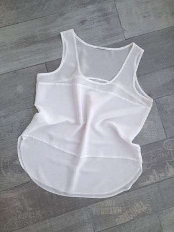 Débardeur blouse fluide bi-matière - Etam