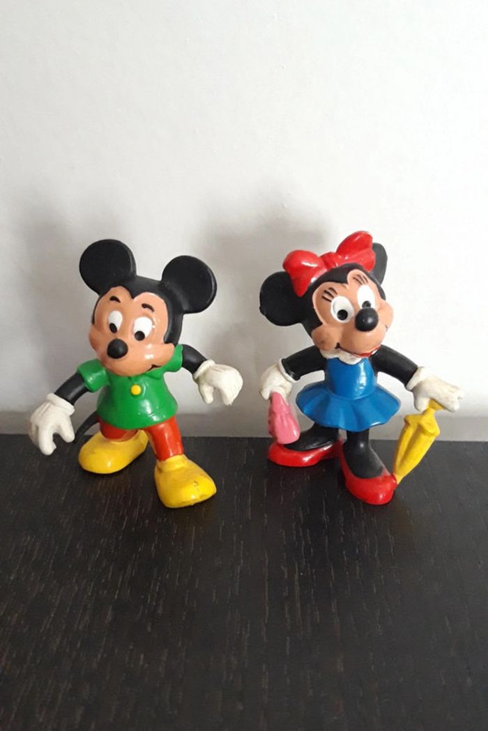 Figurines Mickey et Minnie vintage Bully