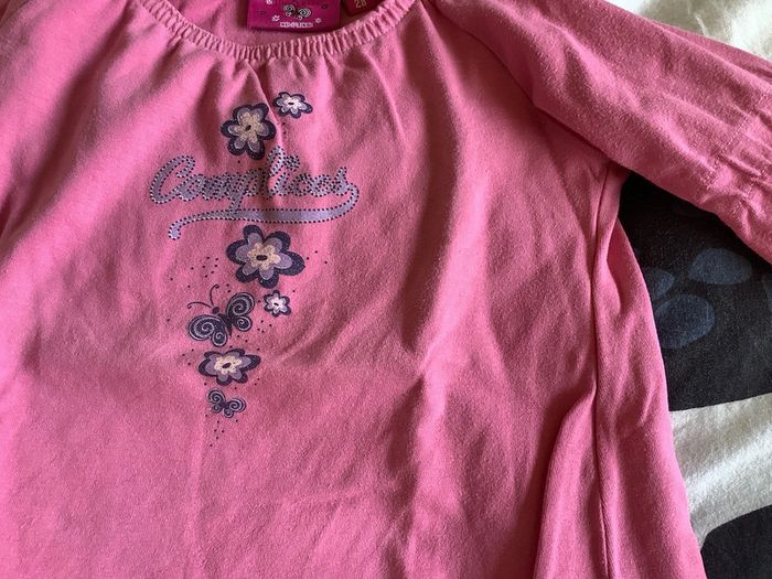 Haut / tee-shirt manches longues rose complices 24 mois - photo numéro 2