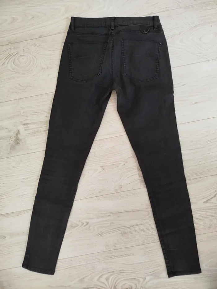 Pantalon enduit noir - photo numéro 3