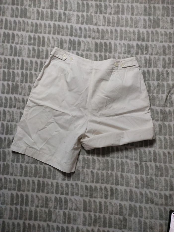 Short blanc revers ajusté à pinces Burton taille 40 - photo numéro 5