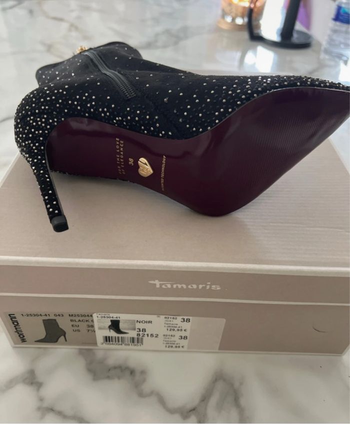 Talons Tamaris à paillettes – Neufs – Plusieurs tailles disponibles (36, 37, 38, 39, 41) - photo numéro 5