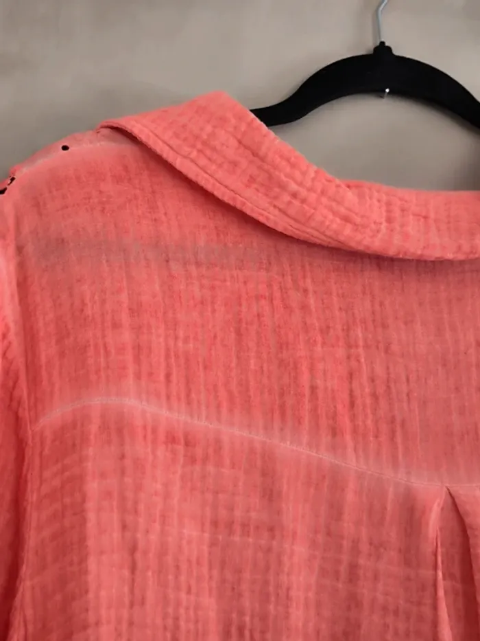 Chemise de plage oversize gaze de coton 44/46 - photo numéro 10
