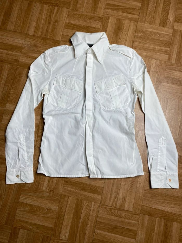 Chemise cintrée blanche – vintage Y2K – Jean Paul Gaultier x Aeffe