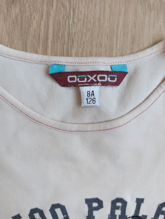 T-shirt ooxoo petit chien 8 ans et pantalon jean Lisa rose 6 ans - photo numéro 4