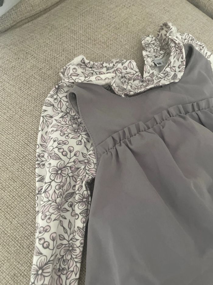 Ensemble robe + tee shirt manche longue 6 mois - photo numéro 2