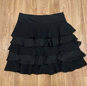 Jupe noire à volants 38