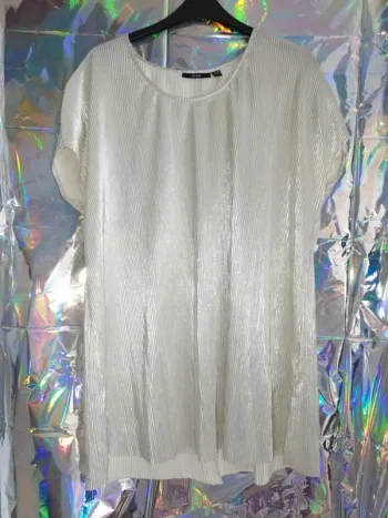 Blouse argenté oversize 46-48