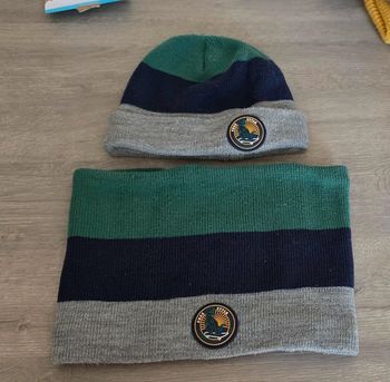 Ensemble bonnet écharpe 5-6ans