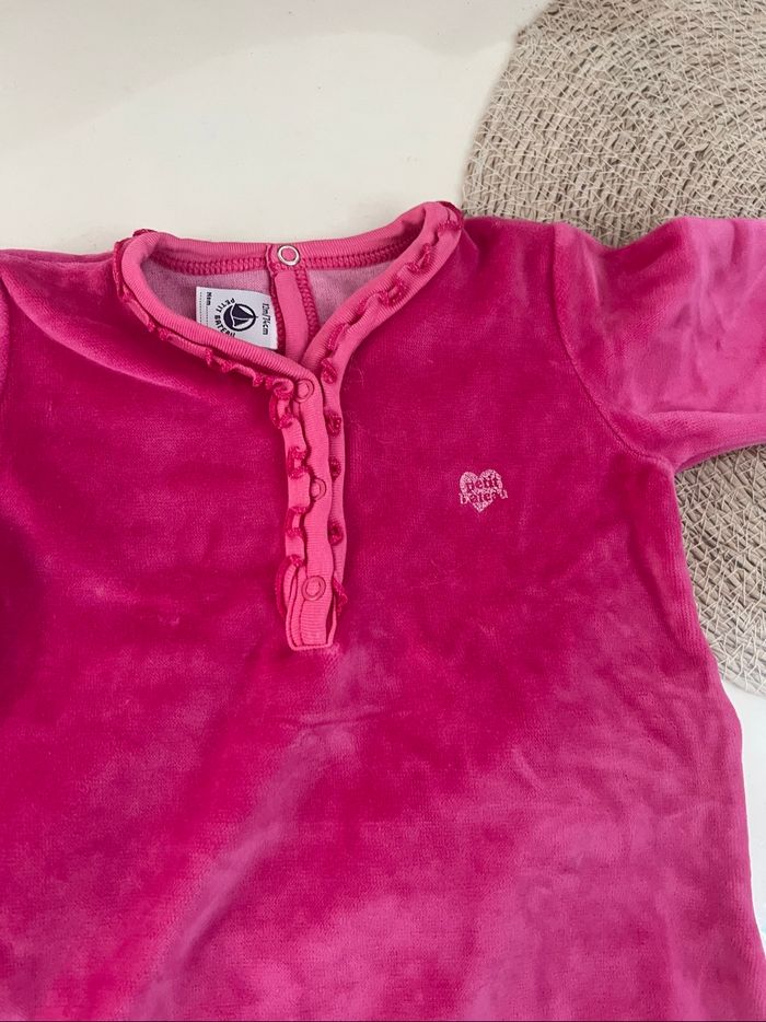Pyjama velours petit bateau  12 mois (74 cm) - photo numéro 5