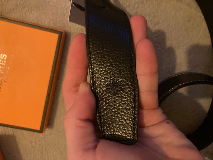 Ceinture Hermes Constance noire et argent - photo numéro 7