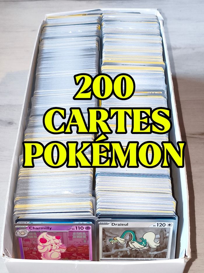 200 cartes Pokémon FR