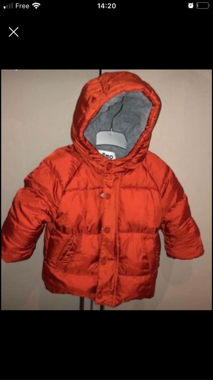 Manteau hiver garçon 12 mois